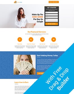 Google Money Landing Page Design Template To Earn Money With Google Product