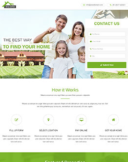 Best Real Estate HTML5 Responsive Landing Page Template To Capture High Traffic And Leads
