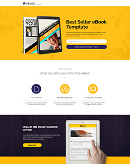 Best Lead Generating Ebook Selling HTML5 Landing Page Template To Capture High Traffic
