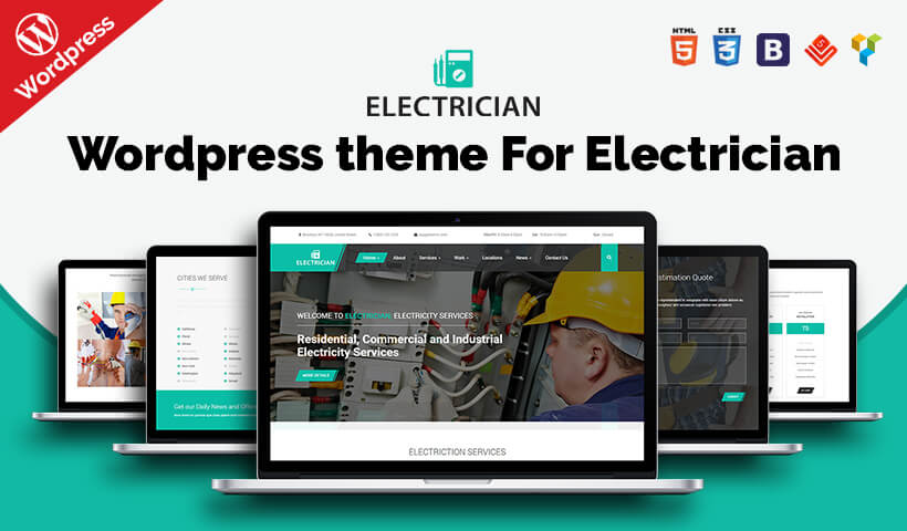 Electrician WP – Electrical Contractor Responsive WordPress Theme