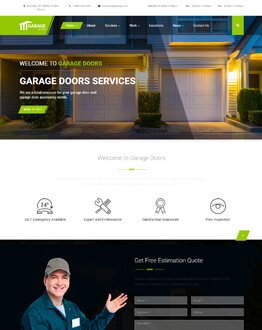 Best Garage WordPress Theme For Garage Door Installation and Repair Service Companies
