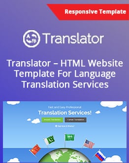Language Translation Services HTML Website Template