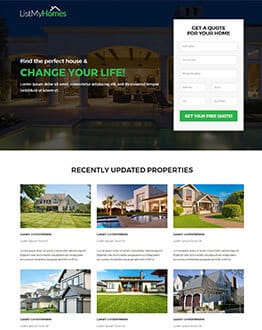 List My Homes Responsive HTML Template for Real Estate Industry