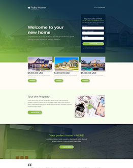 real estate landing page template